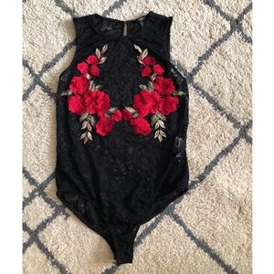 🌹💥Floral Lace Bodysuit💥🌹